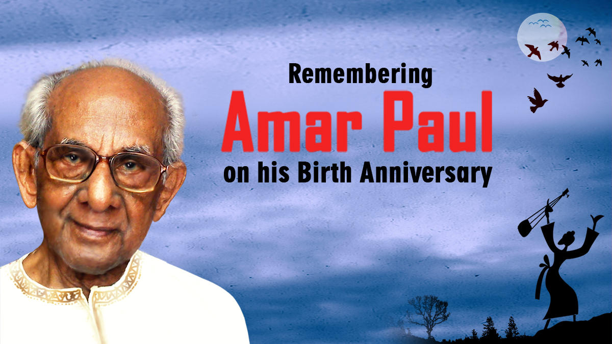 Celebrating the work of the Legendary Bengali Folk Singer, Amar Paul On His 98th Birth Anniversary
