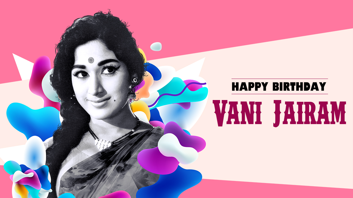 Wishing a Happy Birthday to the multi-lingual legendary singer Vani Jairam on her 75th Birthday