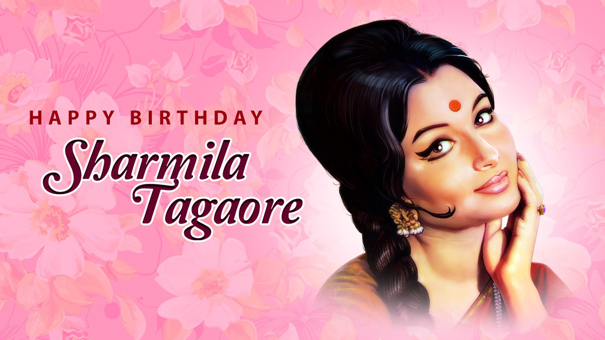 Wishing the Veteran Bollywood Actress Sharmila Tagore on her 77th Birthday