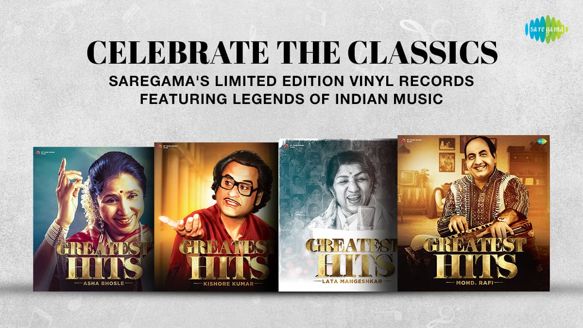 Celebrate The Classics: Saregama’s Limited Edition Vinyl Records Featuring Legends of Indian Music